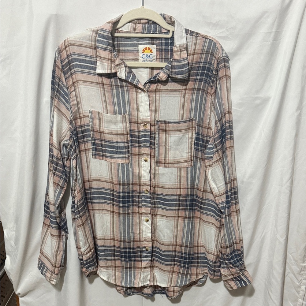 C&C California Multicolor Plaid Shirt